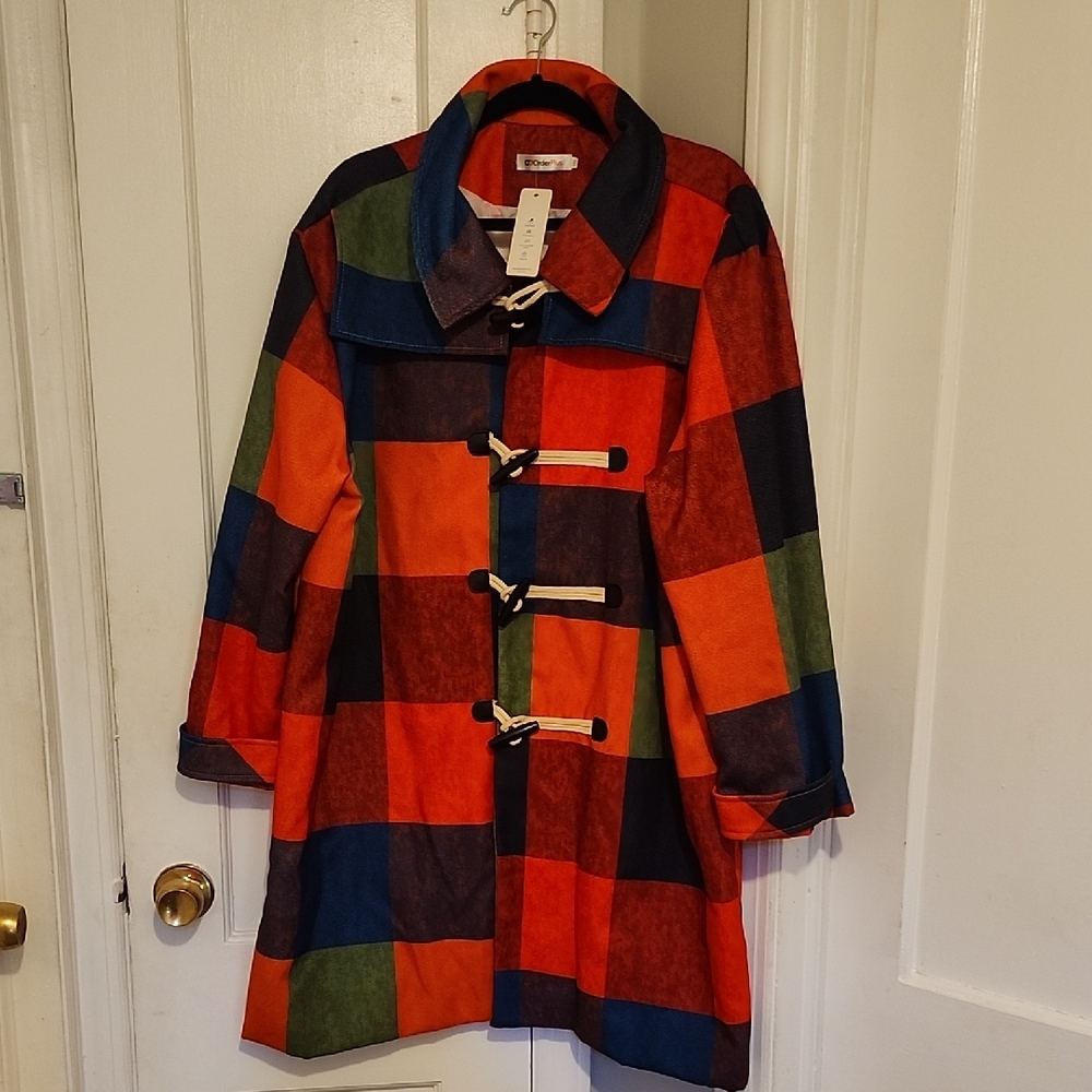 Vibrant Multicolor Trench Coat